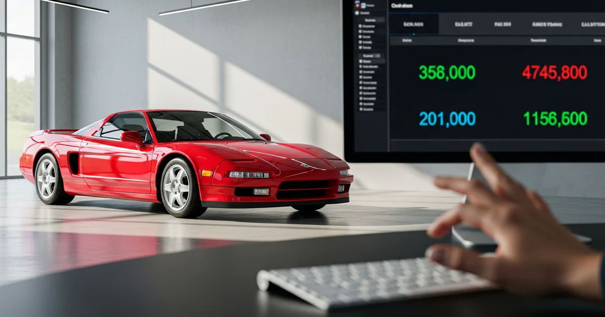 Enchère folle : Quand une Acura NSX prend 100 000 € par accident