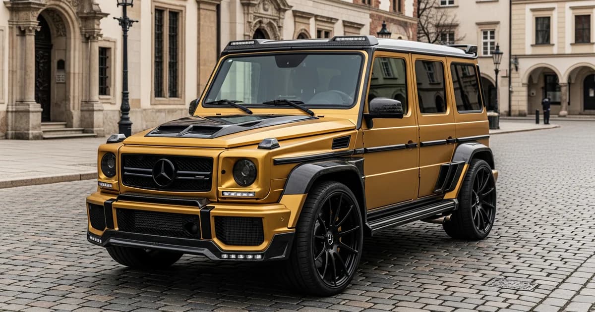 Mercedes Classe G 63 Mansory : L'Or Massif de 720 Ch sur Route